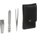 CLASSIC INOX Neat's leather case, black, 3 pc