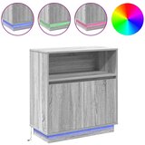  LED komoda Siva Sonoma 71 x 34,5 x 75 cm Konstruirano drvo | shoptok.hr