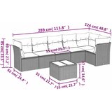  7-dijelni set vrtnih sofa sivi od poliratana | shoptok.hr