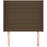  Uzglavlje s ušima tamnosmeđe 83x16x118/128 cm od tkanine | shoptok.hr