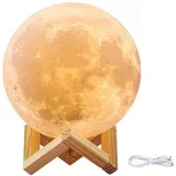 Akumulatorska LED 3D luna 11cm USB AKCIJA