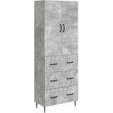 vidaXL Set ormara 2 kom. 66 x 34 5 x 90 cm Konstruirano drvo - Betonsko siva | shoptok.hr