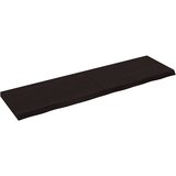  Kupaonska radna ploča tamnosmeđa 180x50x(2-6) cm tretirano drvo | shoptok.hr
