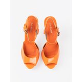 Shelvt Orange high-heeled sandals | Shoptok.si