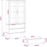  Vitrinski ormar od stakla Crna 90 x 35 x 175 cm | Eponuda.ba