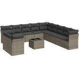  12-dijelni set vrtnih sofa od poliratana s jastucima sivi | Eponuda.com