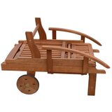 Garden Pleasure Rjav vrtni ležalnik iz masivnega lesa Beverly Hills – | Shoptok.si