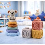 Lean Toys Montessori Koala – mehki ustvarjalni čutilni stolp (13 kosov) | Shoptok.si