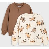 Sinsay Dukserice crewneck loose fit s motivom životinja 2 pack | shoptok.hr