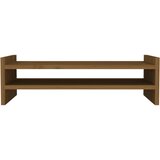  Stalak za monitor boja meda 50 x 27 x 15 cm od masivne borovine | shoptok.hr