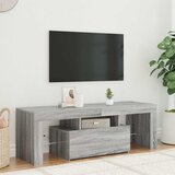  TV ormarić s LED svjetlima boja hrasta sonome 120 x 35 x 40 cm Siva Cene