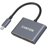 Canyon hub DS-3 3in1 USB-C Dark Grey | Eponuda.ba