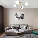 Toolight stropna svjetiljka sa staklenom kuglom APP1248-4CP gold | shoptok.hr