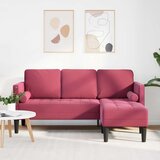  Set sofe s jastukom Vinska crvena Poliester | shoptok.hr