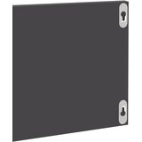 Zidne police 4 kom sjajne sive 80x11,5x18 cm konstruirano drvo | shoptok.hr