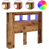  LED uzglavlje boja drva 120x18,5x103,5 cm konstruirano drvo | shoptok.hr
