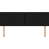  Vzglavje z LED lučmi z vzglavjem Črna 160 cm blago, (5000043935) | Shoptok.si