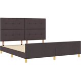  Krevetna konstrukcija Tamno smeđa 180 x 200 cm tkanina | shoptok.hr