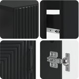  Set kupaonskih ormara od 2 dijela HAARLEM Crna | shoptok.hr