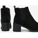 Resti Black eco-suede women's boots on a post Nanhelyna | Shoptok.si