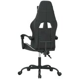 vidaXL Gaming stol črno in belo umetno usnje | Shoptok.si