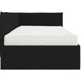  Kutni krevetni okvir s madracem 2 kom. Crna 80 x 200 cm Baršun | shoptok.hr