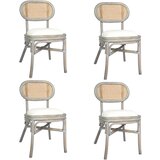 Maison Chic Jedilni stoli - Vzorci stoli 4 kosi sivo platno A890, (22031666) | Shoptok.si