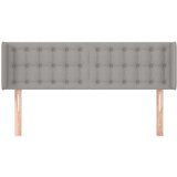  Vzglavje z ušesi svetlo sivo 147x16x78/88 cm blago, (20737611) | Shoptok.si