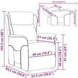  recliner stolica taupe tkanina | Shoptok.si