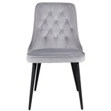 Venture Home Velvet blagovaonska stolica, svijetlosiva, set od 2 | shoptok.hr