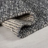 Flair Rugs Temno siva ročno tkana preproga iz mešanice volne 200x290 cm Minerals – | Shoptok.si