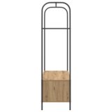 vidaXL Konzola za odjeću s policama od artizanskog hrasta 100x44x160 cm | shoptok.hr