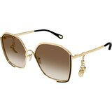 Chloe CH0288S 001 ONE SIZE (59) Zlata/Rjava | Shoptok.si