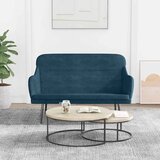  Klupa plava 110 x 76 x 80 cm baršunasta | shoptok.hr