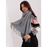 Wool Fashion Italia Scarf-AT-SZ-23185.73P-dark grey | Shoptok.si