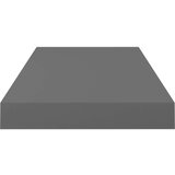  Plutajuće zidne police 2 kom sjajne sive 50 x 23 x 3 8 cm MDF | shoptok.hr