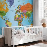  Foto tapeta - World Map: Colourful Geography 400x280 Premium | shoptok.hr