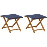  Ležaljka 2 pcs Čvrsto drvo eukaliptusa Plava | shoptok.hr
