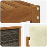  Set vanjskih sofa 4 kom. Prirodna i krem | shoptok.hr