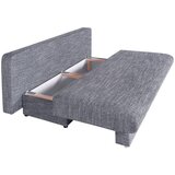 P & B ZOFA S POSTELJNO FUNKCIJO, siva tekstil, leseni material | Shoptok.si