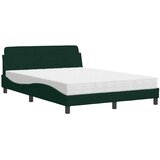 Krevet s madracem Dover tamnozeleni 140x200 cm baršunasti | shoptok.hr