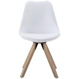 Time stol, les, kovina, umetna masa, tekstil bela, barve hrasta | Shoptok.si