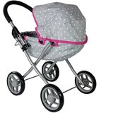  Kolica za lutke Alice Star - sivo/rozi | shoptok.hr