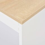  Barski stol s policom bijeli 110 x 50 x 103 cm | shoptok.hr