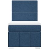 Krevet s oprugama i madracem plavi 90 x 200 cm od tkanine | shoptok.hr