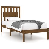  Posteljni okvir medeno rjav iz trdne borovine 100x200 cm, (20644006) | Shoptok.si