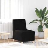  Modularna sofa bez naslona za ruke crna 55 cm tkanina | shoptok.hr