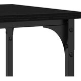  Konzolni stol s policom s pohranom Crni hrast 100 x 35 x 75 cm | Eponuda.ba
