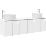  Set ormarića za kupaonicu 3 kom. Bijela visokog sjaja 49,5 x 44,5 x 65,5 cm | Shoptok.si