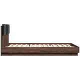  Okvir za krevet s uzglavljem smeđa boja hrasta 120x200cm drveni | shoptok.hr